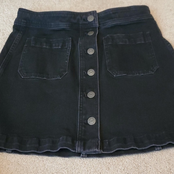 Madewell- Stretch Denim Straight Mini Skirt - Picture 4 of 4